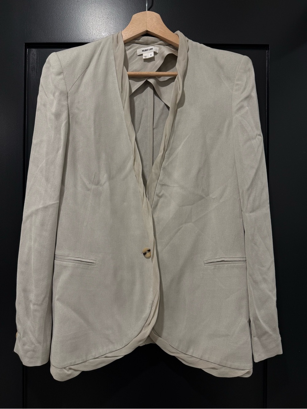 Theory Women's Light Beige Single-Button Blazer